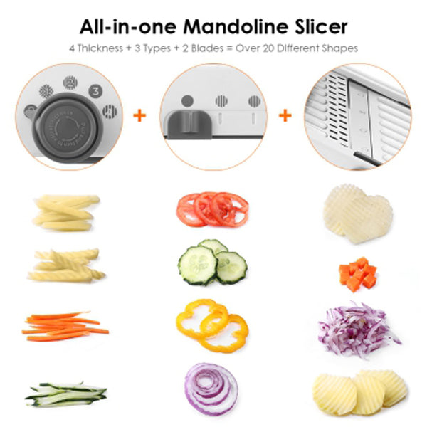 [variant_title] - Manual Vegetable Slicer Mandoline Cutter Grater Fruit Chooper Julienne Potato Carrot Onion Kitchen Vegetable Tool Accessories