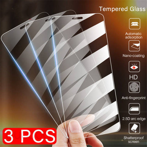 [variant_title] - 3Pcs Full Cover Glass on the For  iPhone X XS Max XR Tempered Glass For iPhone 7 8 6 6s Plus 5 5S SE Screen Protector Film