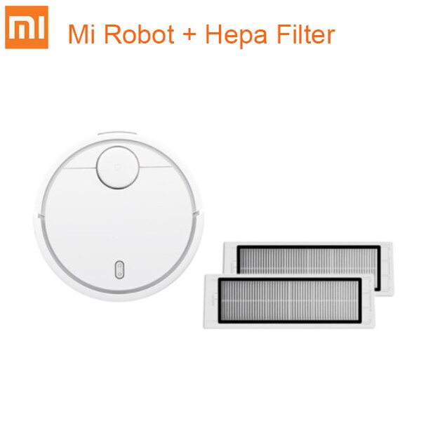 Add Hepa Filter / AU - Original Xiaomi Mi Robot Vacuum Cleaner for Home Automatic Sweeping Charge Dust Cleaner Smart Planned Mijia App Remote Control