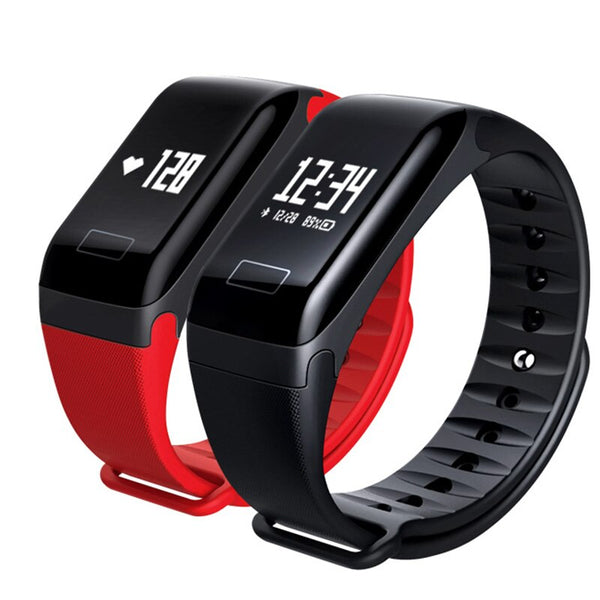 [variant_title] - Smart Watch F1 Blood Oxygen Blood Pressure Band Fitness Sport Bracelet Heart Rate Monitor SMS Reminder Smart Watch Men Women