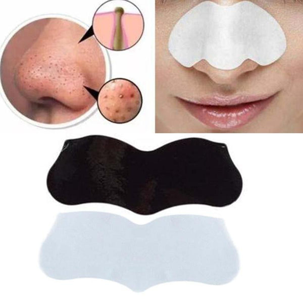 [variant_title] - 10PCS Bamboo Charcoal Blackhead Remover Deep Nose Pore Cleasing Strip Nose Sticker Pig Nose Mask Charcoal Pore Strip Deep Clean