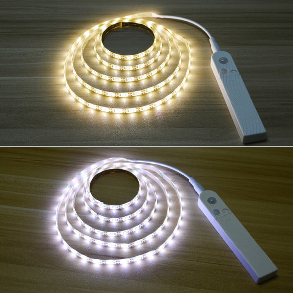 [variant_title] - Infrared PIR Motion Sensor LED Kitchen Light DC 5V Tape Lamp For Closet Cabinet Wall Decoration Under Bed Light 1m 2m 3m