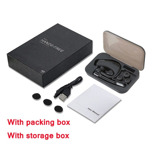 With storage box - 2019 Newest Bluetooth Headset K6 Wireless Bluetooth Earphone Earbuds Stereo HD Mic Handsfree Business Headset for smart phone PC