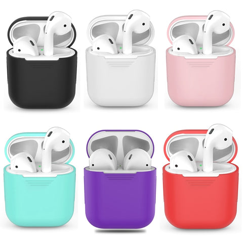 [variant_title] - 1PCS TPU Silicone Bluetooth Wireless Earphone Case For AirPods Protective Cover Skin Accessories for Apple Airpods Charging Box