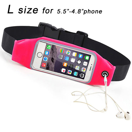 sport belt Pink L / Microfiber - Sport Belt For XOLO Mobile SmartPhone 3.7"-6" Universal Running Bag Waist Pocket Case Cover 5.5" Gym Jog Waterproof Workout Case