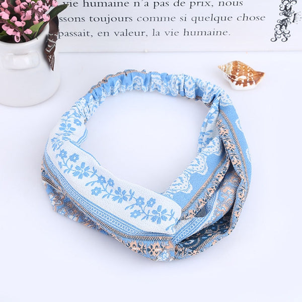 style 6 06 - Cotton Women Headband Turban Solid Color Girls Knot Hairband Hair Accessories Twisted Ladies Makeup Elastic Hair Bands Headwrap