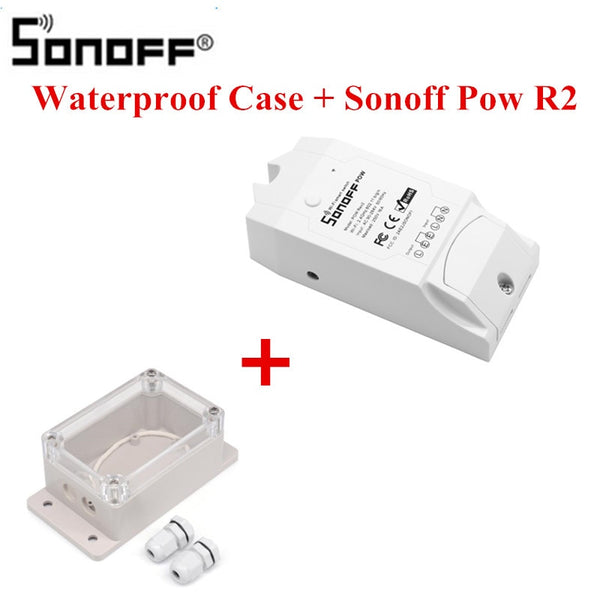 [variant_title] - Sonoff Pow R2 Wireless WiFi Switch with Google Home Alexa Real Time Power Consumption Measurement 16A Smart Home