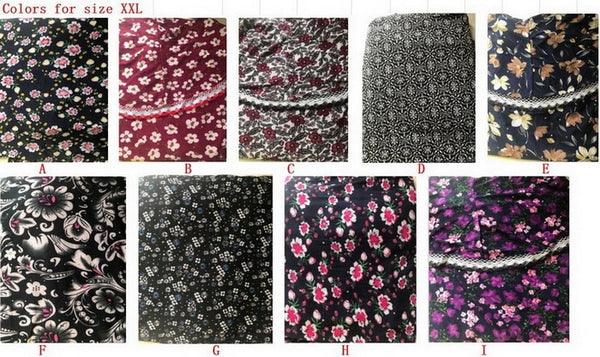 colors for XXL / 4XL - Plus Size Hijab + Abaya Muslim Summer Dress Long Sleeve Ropa Musulman Mujer Jilbab Islamic Dress Floral Turkish Abayas for Women