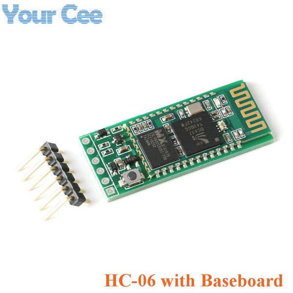 HC-06 with baseboard - HC-05 HC-06 For Bluetooth Module Master-slave Integrated Serial Pass-through Module Wireless Serial for Arduino HC 06 05