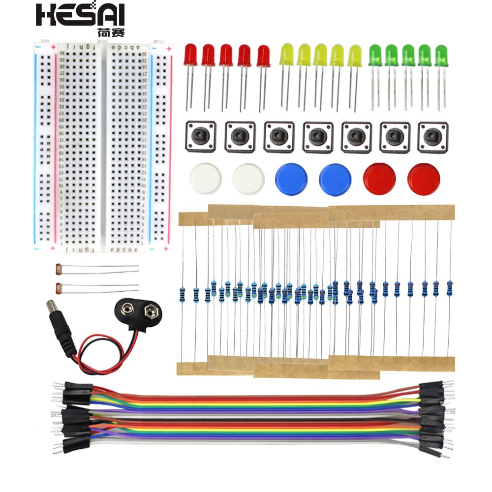 Default Title - Starter Kit UNO R3 Mini Breadboard LED Jumper Wire Button for arduino Diy Kit