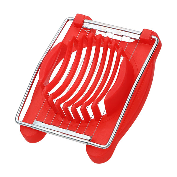Red - Egg Slicers Manual Food Processors Breakfast Cooking Tools Gadgets Chopper Staainless Steel Fruit Cutter Kitchen Tools