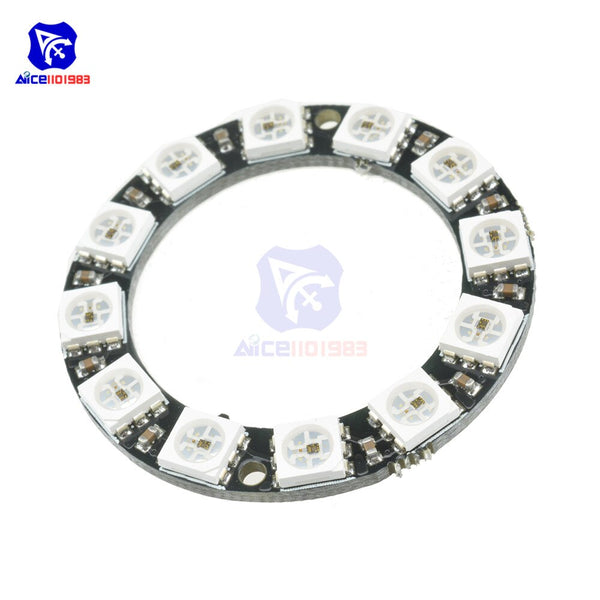 [variant_title] - RGB LED Ring 12 Bits WS2812 WS2812B 5050 RGB LED Spot Integrated Driver Control Serial Module For Arduino I2C Controller