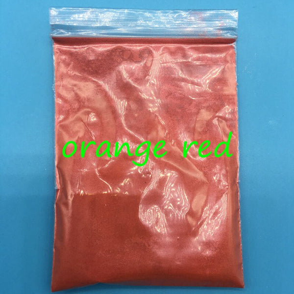 orange red - 20g Colorful Pearl Powder for make up,many colors mica powder for nail glitter,Pearlescent Powder Cosmetic pigment