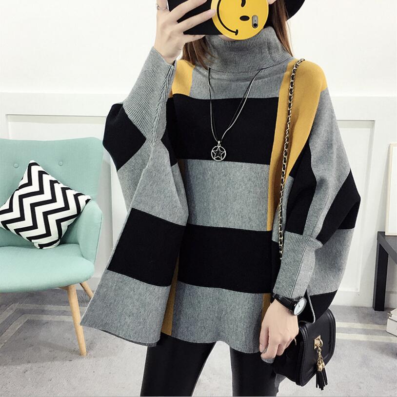 2019 Women Pullover Female Sweater Fashion Autumn Winter Plus Size Shawl Warm Casual Loose Knitted Tops