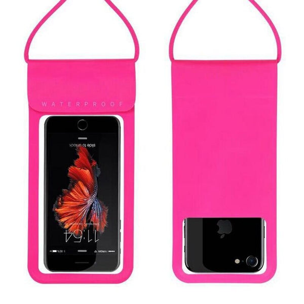Rose Red / TPU / Case & Strap - 6.0 Waterproof Phone Case Cover Touchscreen Cellphone Dry Diving Bag Pouch with Neck Strap for iPhone Xiaomi Samsung Meizu