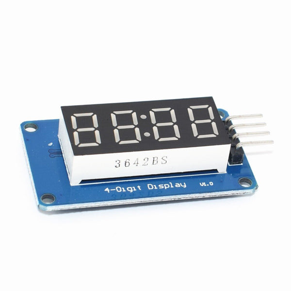[variant_title] - 1pcs TM1637 4 Bits Digital LED Display Module For arduino 7 Segment 0.36Inch Clock RED Anode Tube Four Serial Driver Board Pack