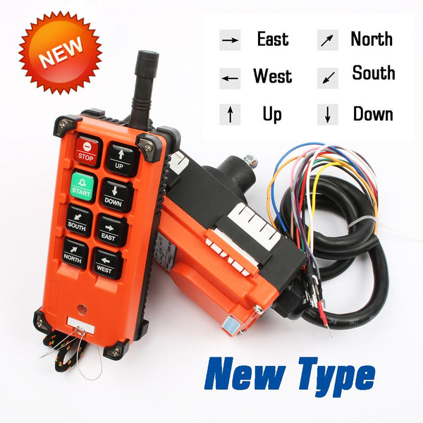 New Type / AC 110V / 433 mhz or 315 mhz - 220V 380V 110V 12V 24V Industrial remote controller switches  Hoist Crane Control Lift Crane 1 transmitter + 1 receiver F21-E1B