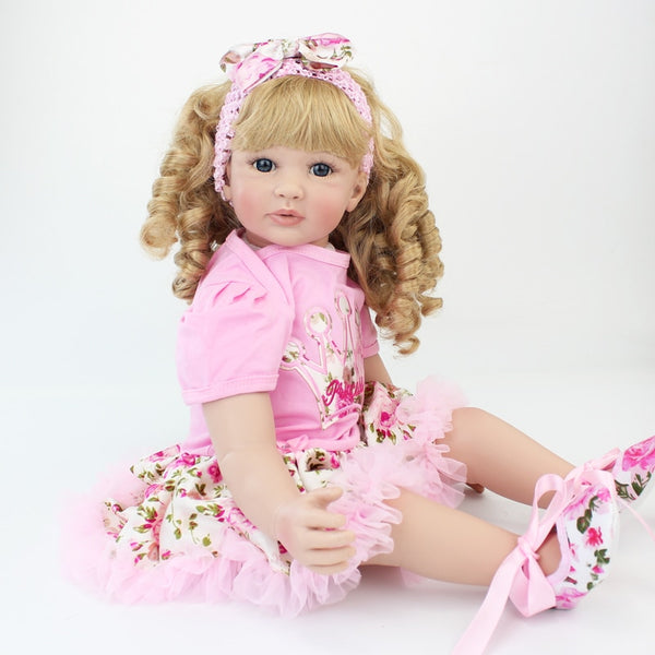 [variant_title] - 60cm Silicone Reborn Baby Doll Toys 24inch Vinyl Princess Toddler Babies Dolls Alive Birthday Gift Play House Toy Girls Bonecas