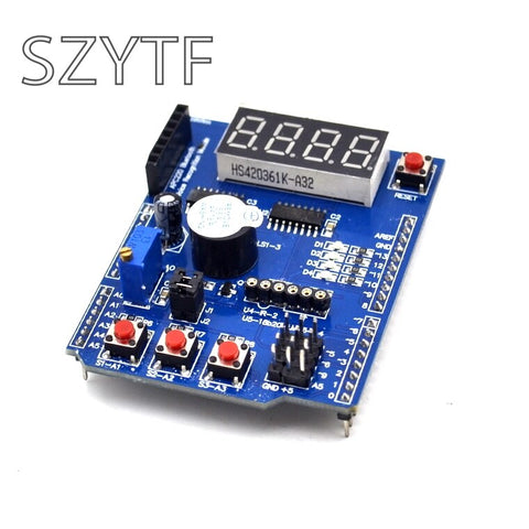 Default Title - Multi Function Shield with Buzzer LM35 4 Digit Digital LED Expansion Board Module for Arduino UNO R3 Lenardo Mega2560 Diy Kit