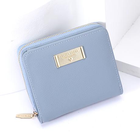 Blue - Unishow Multifuncation Wallet Women Small Zipper Women Purse Short Brand Designer Coin Purse Mini Ladies Wallet Girl Card Purse