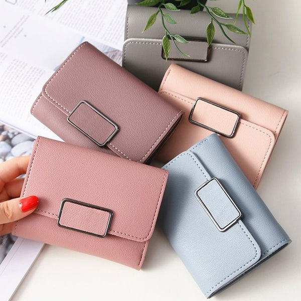 [variant_title] - New Money Small Wallet Women Casual Solid Wallet Fashion Female Short Mini All-match Korean Students Love Small Wallet