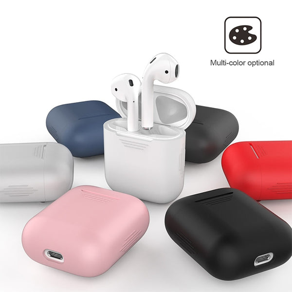 [variant_title] - 1PCS TPU Silicone Bluetooth Wireless Earphone Case For AirPods Protective Cover Skin Accessories for Apple Airpods Charging Box