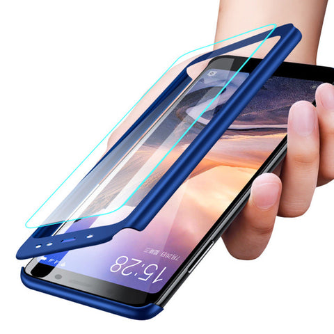 [variant_title] - Olhveitra Case For Xiaomi MiMax3 Mi Max 3 2 Case 360 Full Cover Protective + Tempered Glass Film For Xiaomi Pocophone F1 Fundas
