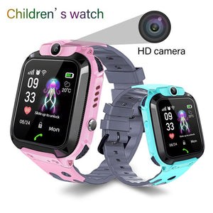 [variant_title] - 2019 kids Smart Watch LBS Positioning Tracker ip67 Waterproof Children Watch SOS Emergency Call Support SIM Card Baby Watch kids