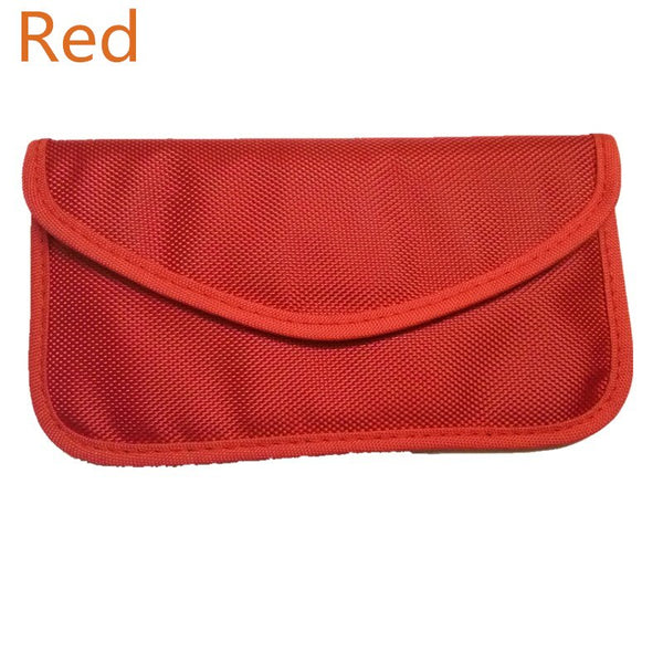 Red - Cell Phone RF Signal Shield Blocking Jammer Bag Mobile Cellular Pouch Case 6' for Samsung S5 S6 Anti-Degaussing Anti-Radiation
