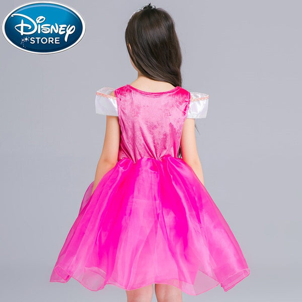 [variant_title] - Disney Frozen dress winter Christmas party kids elza Girl Elsa Anna Children hood Christmas gift christmas costume for girls