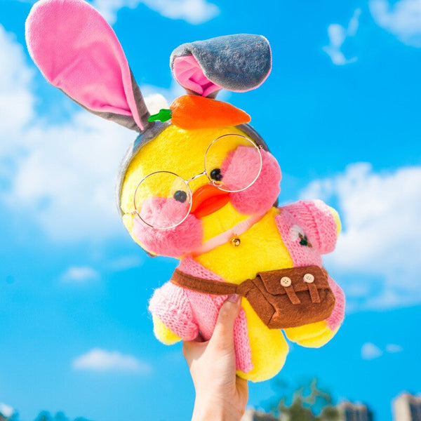 [variant_title] - Lalafanfan Plush Stuffed Toys Doll Kawaii Cafe Mimi Yellow Duck Lol Change Clothes Plush Toys Girls Gifts Toys For Children