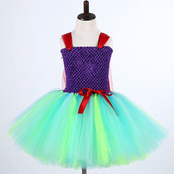 [variant_title] - Princess Mermaid Ariel Girl Tutu Dress Baby Girls Character Cosplay Birthday Party Tulle Tutu Dresses Halloween Costume For Kids