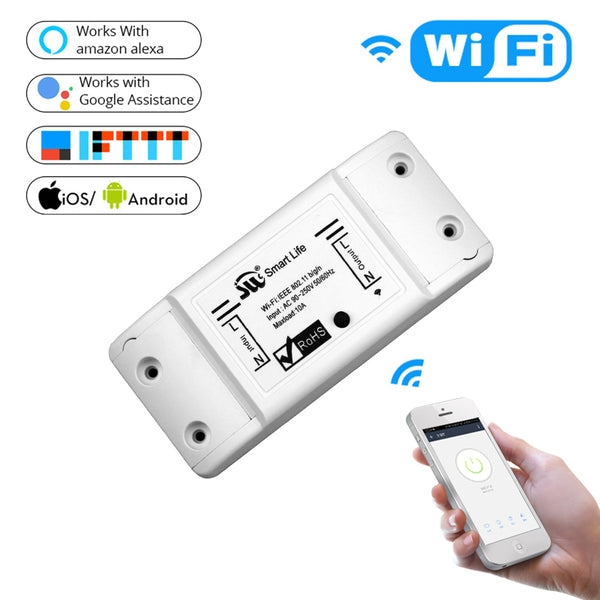 [variant_title] - DIY WiFi Smart Light Switch Universal Breaker Timer Wireless Remote Control Works with Alexa Google Home Smart Home 1 Piece