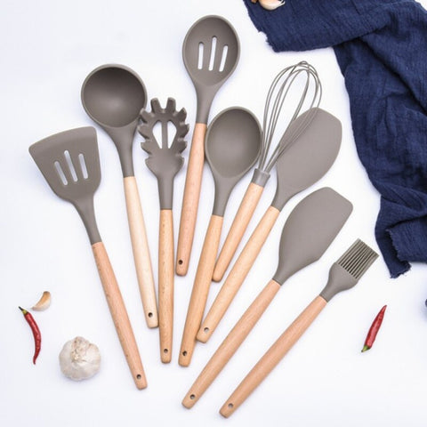 Wooden Spatula Kitchen Nonstick Dedicated Wooden Kitchenware Heat Resistant  Wooden Cooking Shovel Spoon