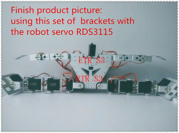 [variant_title] - 17 DOF humanoid DIY robot servo  chassis Educational humanoid robot parts RC arduino robot + assemble tools free shipping