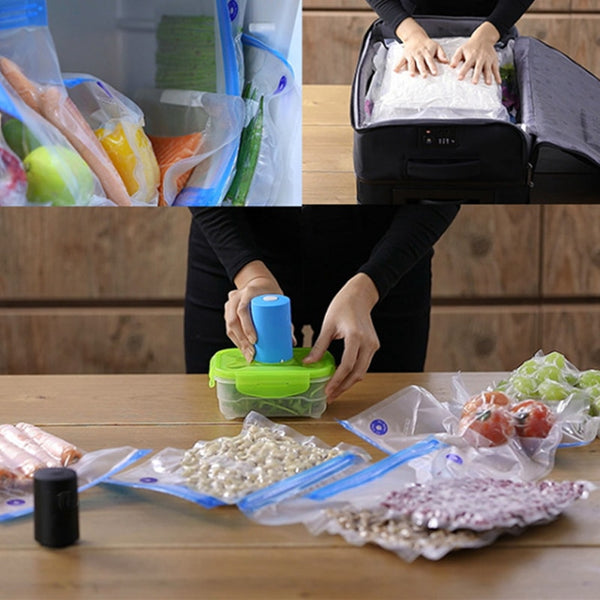 [variant_title] - Handy Portable Sealing Food Vacuum Sealer Bags Machine Kitchen Always fresh seal val Heat Sealing Machine Food Preservation