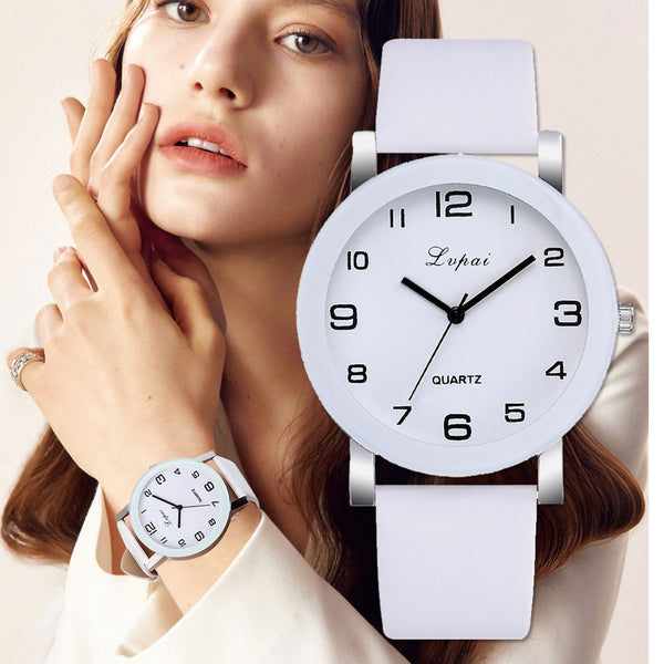 [variant_title] - Lvpai Brand Quartz Watches For Women Luxury White Bracelet Watches Ladies Dress Creative Clock Watches 2018 New Relojes Mujer