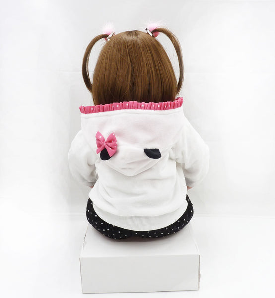 [variant_title] - bebes reborn doll 47cm Baby girl Dolls soft Silicone Boneca Reborn Brinquedos Bonecas children's day gifts toys bed time plamate