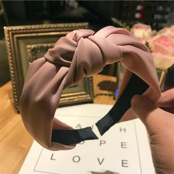 [variant_title] - Haimeikang Solid Colors Hair  Knotted Hair Band for Women Headbands Hairbands Headwear 2018 New Arrival