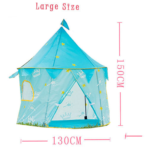 Large Size-blue - Big Size Kids Tent Portable Foldable Tent Funny Cubby House for Boy Girl Ball Pool Tipi Tent Children Game Castle Tent Kids Gift