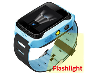 BLUE watch - GPS tracker kids watch Camera Flashlight touch Screen SOS Call Location Baby clock Children Smart watches Q528 Y21 2G SIM card