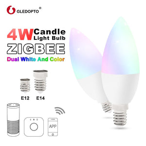 [variant_title] - zigbee rgb led candlelight  APP smart control work with zigbee zll 3.0 gateway 4w rgbw rgbcct warm white cool white e12 e14 tapy