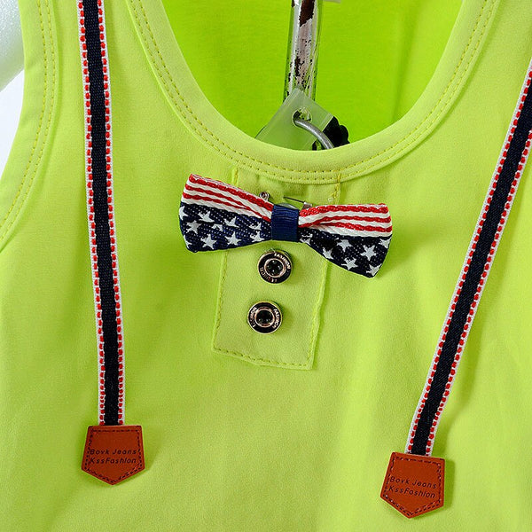 [variant_title] - New Kids Clothes Baby Boy Summer Clothes Set Strap Vest + Shorts Childrens Toddler Boy Clothing Set Baby Clothes for Boys