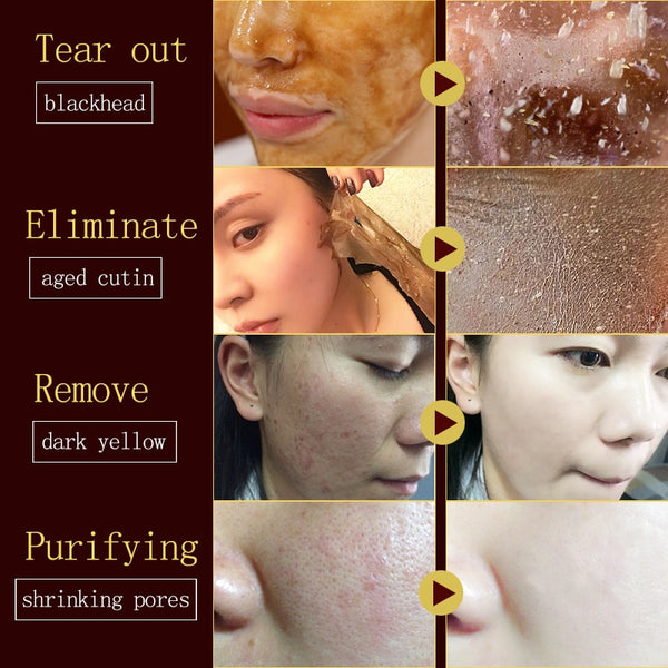 [variant_title] - Honey tearing mask Peel Mask oil control painless remove blackhead Peel Off Dead Skin Clean Pores Shrink Face Care 60g face mask