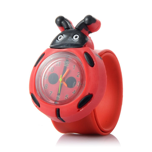 Ladybug - Hot 3D 16 Animals Shape Cute Children'S Cartoon Watch Child Silicone Quartz Wristwatch Baby Girl Boy More Intimate Holiday Gift