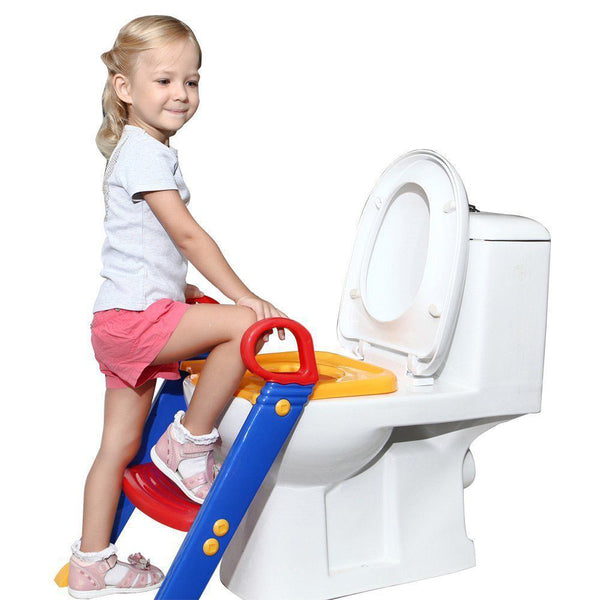 [variant_title] - NEW Baby Potty Training Seat Children's Potty Baby Toilet Seat with Adjustable Ladder Infant Toilet Training Folding Seat