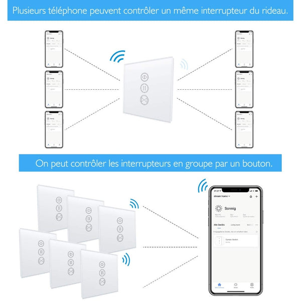 [variant_title] - EU WiFI Smart Curtain Switch Makes Electrical Motorized Blind Roller Shutter Become Smart,  Voice Control Google Home Alexa echo
