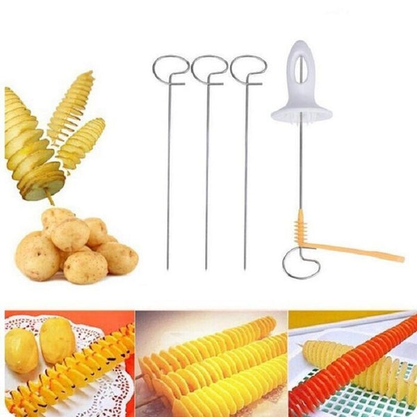 [variant_title] - Vegetable Fruit Spiral Slicer Models Cutter Shredder For Cooking Chips Stainless Steel Kitchen Tools Accessories Gadgets