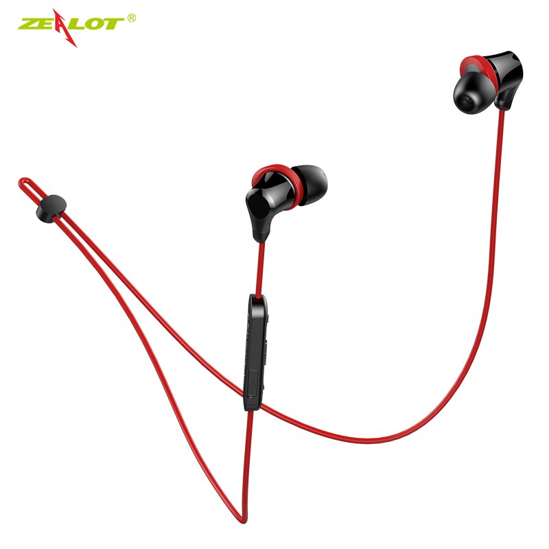 Black Red - NEW ZEALOT H11 Bluetooth Earphone Headphones Handsfree Waterproof Wireless Headphones Running Sport Headset with Mic for Phones