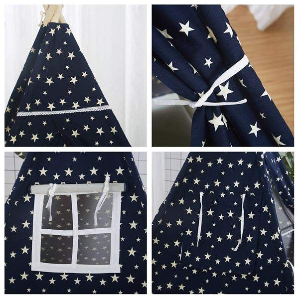 [variant_title] - Baby Shining Room Play Tent for Kids Cotton 120x120x160CM (47x47x63in) Children Play House Portable Easy Storage Kids Toy Tents